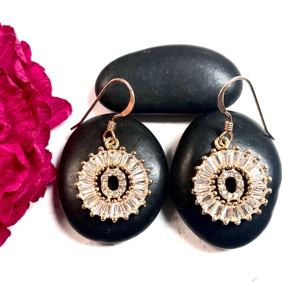 jasmines jewels Jewelry - Initial O Earrings, Letter O, Personalized O, Boho